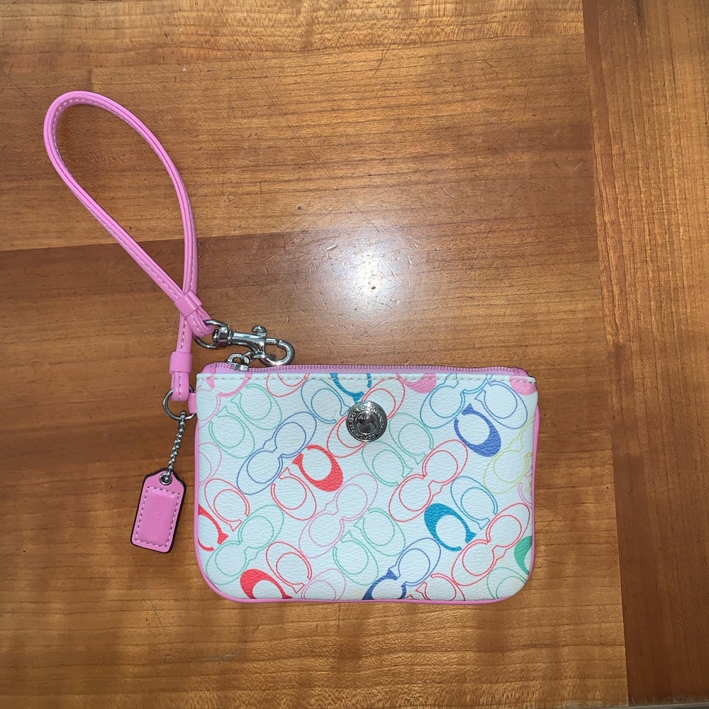 Colorful Coach Wristlet